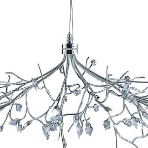 LED-hanglamp Wisteria kristalglas / chroom - 10 lichtbronnen