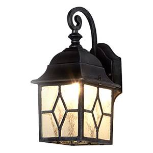 Wandlamp Genoa I transparant glas/aluminium - 1 lichtbron