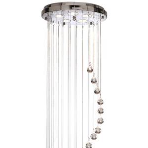 Hanglamp Hallway kristalglas / staal - 5 lichtbronnen