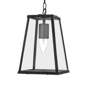 Hanglamp Lanterns I transparant glas / staal - 1 lichtbron
