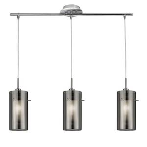 Hanglamp Duo I melkglas / staal - 3 lichtbronnen