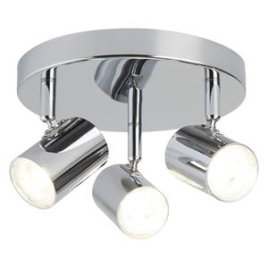 LED-plafondlamp Rollo I staal - 3 lichtbronnen