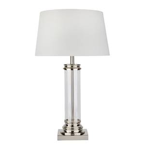 Lampe Pedestal Tissu mélangé / Acier - 1 ampoule