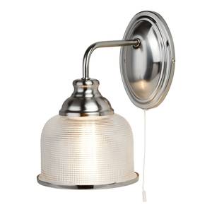 Wandlamp Bistro glas/staal - 1 lichtbron