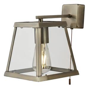 Wandlamp Voyager transparant glas / staal - 1 lichtbron