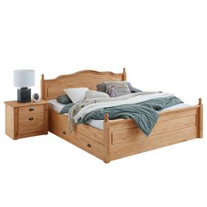 Houten bed Inga massief grenenhout - Geloogd grenenhout