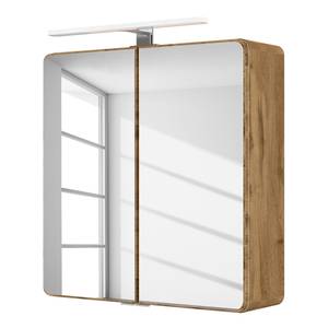 Spiegelkast Cevio inclusief verlichting - Eikenhoutlook wotan - Breedte: 60 cm