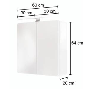 Spiegelkast Cevio inclusief verlichting - Eikenhoutlook wotan - Breedte: 60 cm