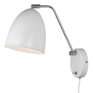 Wandlamp Alexander staal - 1 lichtbron - Wit