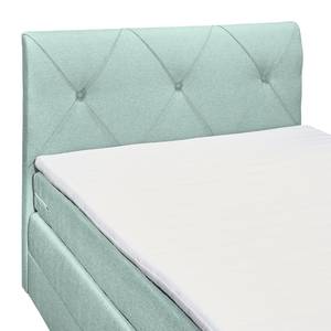 Boxspringbett Griggs Boxspringbett inkl. Topper und Bettkasten, ohne Dekoration Bezug: Webstoff - Mint - 140 x 200cm