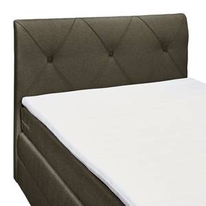 Boxspringbett Griggs Boxspringbett inkl. Topper und Bettkasten, ohne Dekoration Bezug: Webstoff - Schokolade/ Braun - 140 x 200cm