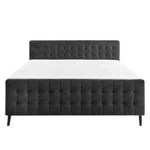 Lit boxspring Multia Revêtement : tissu - Anthracite