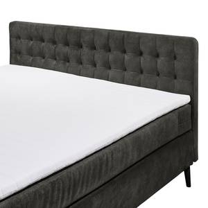 Boxspring Multia Bekleding: geweven stof - Espressokleurig