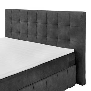 Lit boxspring Lanoir Revêtement : tissu - Anthracite