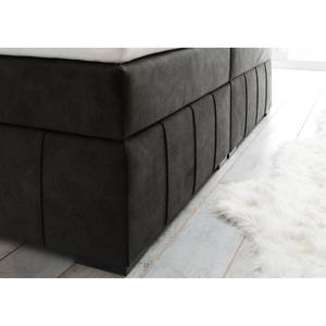 Boxspring Lanoir Bekleding: geweven stof - Espressokleurig