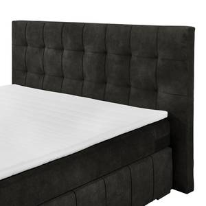 Boxspring Lanoir Bekleding: geweven stof - Espressokleurig