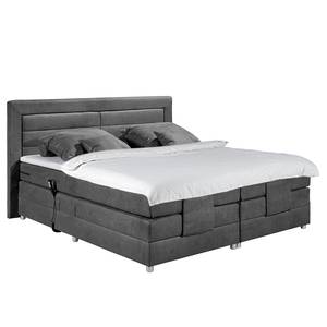 Boxspringbett Sunol II inkl. Elektromotor & Topper - Grau - 160 x 200cm