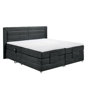 Lit boxspring Sunol II Lit boxspring Sunol II avec moteur - Graphite - 180 x 200cm