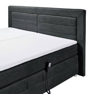 Lit boxspring Sunol II Lit boxspring Sunol II avec moteur - Graphite - 180 x 200cm