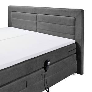 Lit boxspring Sunol II Lit boxspring Sunol II avec moteur - Gris - 180 x 200cm