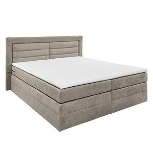 Letto boxspring Sunol I Incl. contenitori e testiera - Color grigio pallido - 160 x 200cm