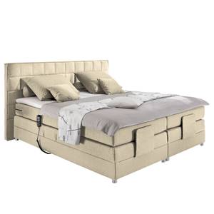 Boxspring Mohon I Boxspring Mohon I incl. motor - Licht beige - 160 x 200cm