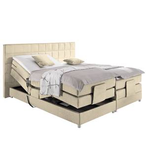 Lit boxspring Mohon I Lit boxspring Mohon I avec moteur - Beige clair - 160 x 200cm