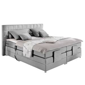 Boxspringbett Mohon I inkl. Elektromotor & Topper - Hellgrau - 160 x 200cm