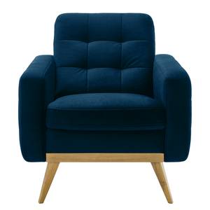 Fauteuil Oravi fluweel - Marineblauw