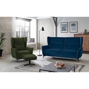 Sofa Lehi (3-Sitzer) Samt - Marineblau