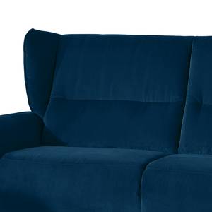 Sofa Lehi (3-Sitzer) Samt - Marineblau