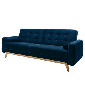 Schlafsofa Oravi Samt - Marineblau