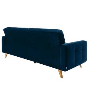 Schlafsofa Oravi Samt - Marineblau