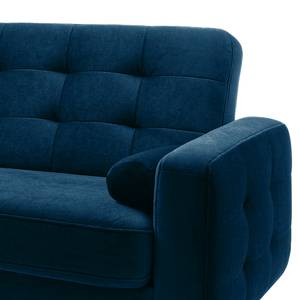 Schlafsofa Oravi Samt - Marineblau