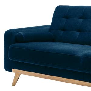 Schlafsofa Oravi Samt - Marineblau