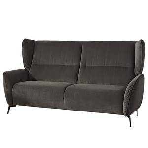 Sofa Lehi (3-Sitzer) Samt - Dunkelbraun