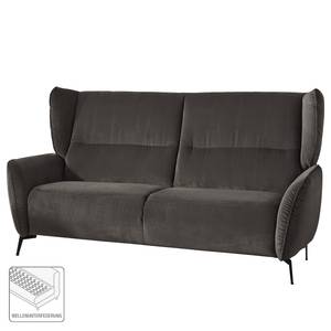 Sofa Lehi (3-Sitzer) Samt - Dunkelbraun