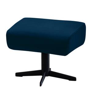 Gestoffeerde hocker Lehi fluweel - Marineblauw