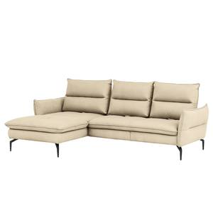 Ecksofa Atoka I Strukturstoff - Webstoff Pendo: Beige