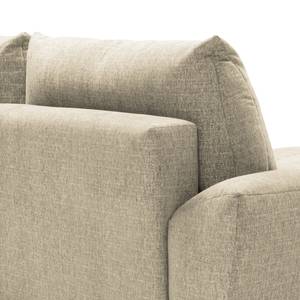 Ecksofa Marzan Strukturstoff - Hellbeige - Longchair davorstehend links