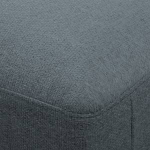 Divano angolare Denny II Tessuto - Bluastro grigio - Longchair preimpostata a destra