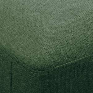 Ecksofa Denny II Webstoff - Grün - Longchair davorstehend links