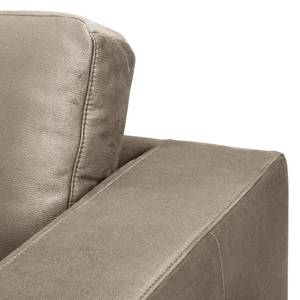 Ecksofa Denny I Antiklederlook - Taupe - Longchair davorstehend links