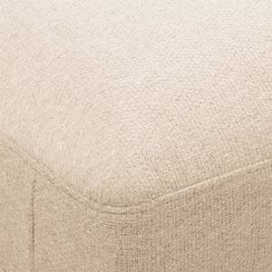 Ecksofa Denny II Webstoff - Creme - Longchair davorstehend links