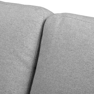 Divano angolare Denny II Tessuto - Color grigio chiaro - Longchair preimpostata a sinistra