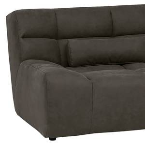 Ecksofa Hanko Microfaser - Anthrazit - Longchair davorstehend rechts