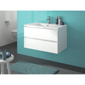 Meuble avec vasque Alma Blanc - Largeur : 80 cm