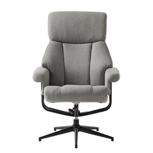 Relaxfauteuil Barking vlakweefsel - platinakleurig