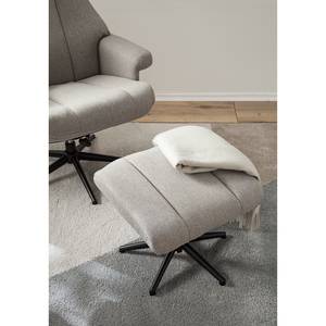 Relaxfauteuil Barking vlakweefsel - platinakleurig