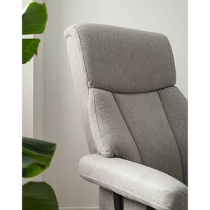 Relaxfauteuil Barking vlakweefsel - platinakleurig